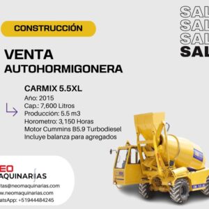 Autohormigonera CARMIX 5.5XL