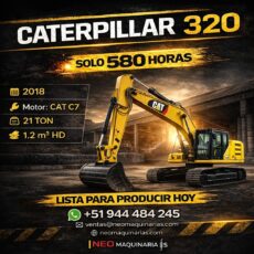 Excavadora CAT 320 2018