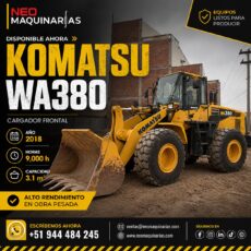 Cargador Frontal Komatsu WA380